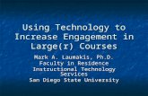 Using Technology To Increase Engagement In Larger Courses