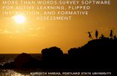 More than Words: Survey Software for Active Learning, Flipped Instruction and Formative Assessment