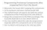 e-Textile Project using LilyPad Arduino Protosnap components (sewn on felt)