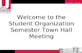 OSU student organization semester town hall