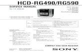 Sony Hcd-rg490, Hcd-rg590 Service Manual