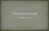 The Names of God-PPT