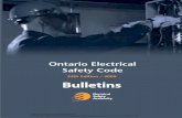 Electrical Safety Code Bulletins 2009