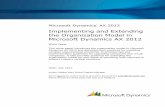 Implementing and Extending the Organization Model in Microsoft Dynamics AX 2012