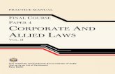 Corporate and Allied Laws Vol. II (Practice Manual)_g1