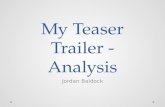 My teaser trailer   analysis