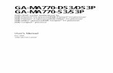 Motherboard Manual Ga-ma770-(d)s3 Rev.2