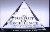 In Pursuit of Excellence by Terry Orlick