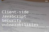 Client-side JavaScript Vulnerabilities