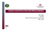 Lessons Learned From Texas City Refinery Explosion