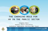 Future of Employee Relations Debate - Stephen Moir - The Changing Role for HR in the Public Sector - PPMA Seminar April 2012
