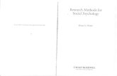 Methods Social Psychology