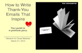 How to Write Thank-You Emails That Inspire