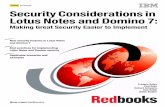 Security Consideration in Lotus Notes and Domino 7