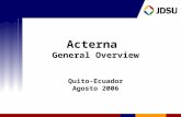 Acterna Overview