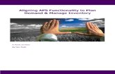 POV - Aligning APS Functionality to Plan Demand and Manage Inventory