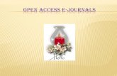 Open Access E-Journals - M.Mani