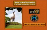 Dallas Zoo Park Board Presentation 12 1 11 Final