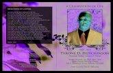 Tyrone Hutchinson Funeral Program