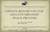 Update Report on the GPH-CPP/NPA/NDF Peace Process