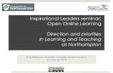 HE Academy Leadership Seminar 21 Jan 2014 - Open Online Learning