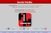 Presentation to The Mid-Atlantic Food and Beverage expo on Social Media