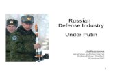 Russian Defense Industry Under Putin N
