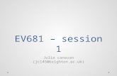 EV681 Session 1 Julie