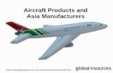 Aircraft products and asia manufacturers