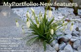 MyPortfolio: New features