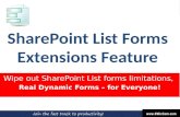 SharePoint List Forms Extensions feature - introduction