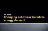 Changing behaviour to reduce energy demand