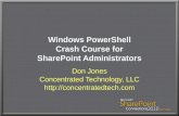 PowerShell crashcourse for Sharepoint admins
