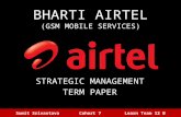 Strategy management airtel telecom