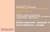 Mentorship by Mathew Olasupo