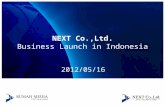 NEXT Co., Ltd. Launch in Indonesia