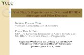 Linking national redd+ strategy and local initiatives