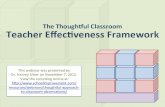 The Thoughtful Approach to Classroom Observations Webinar Presentation