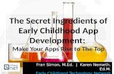 Secret Ingredients of App Development for Early Childhood Education