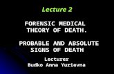 Forensic medical theory of death
