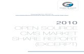 2010 Open Source CMS Market Share Report (Excerpt)