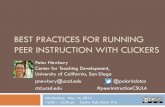 Best practices for running peer instruction