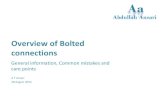 Overview of Bolted Connections