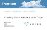 Voicecon - Mashups with Tropo.com
