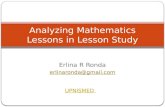 Planning and analyzing mathematics lesson