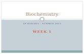 AP Biology - Week 1 Biochemistry