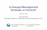 Is change management tactical or strategic v6