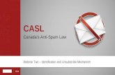 Canada's Anti-Spam Legislation: Identification and Unsubscribe Mechanism