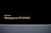 Weapons Of Wwii