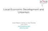 Local Economic Development (LED) and Urbanism for the Israeli Mayors' Institute
